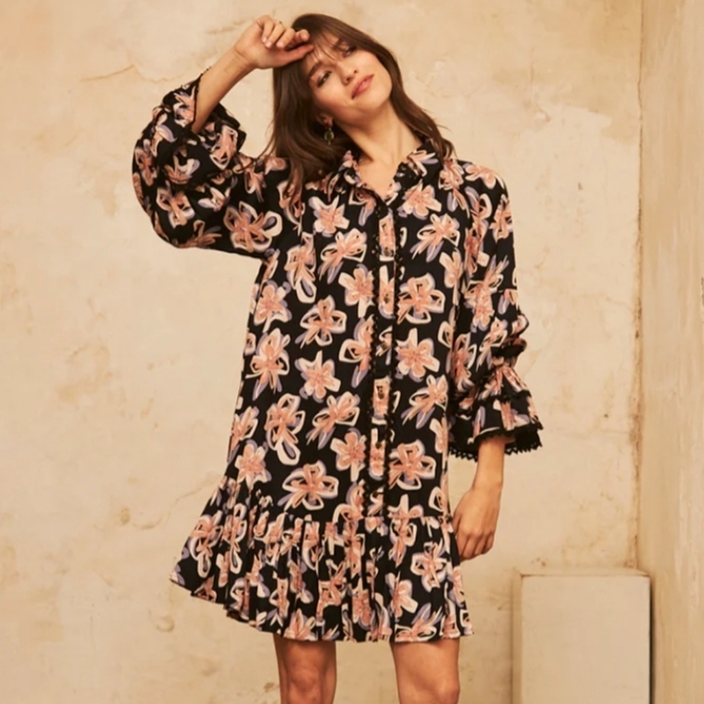 NWT NEKANE | $178 Ranii Floral Shirt Dress